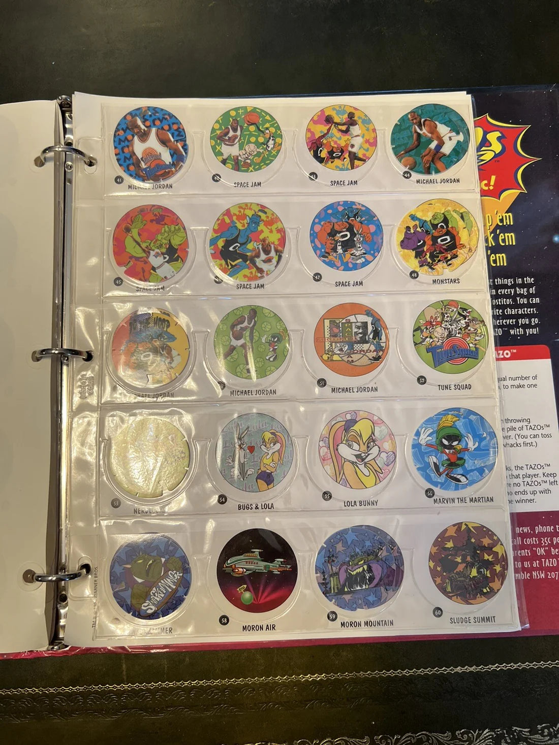Tazo Space Jam Collectors Book