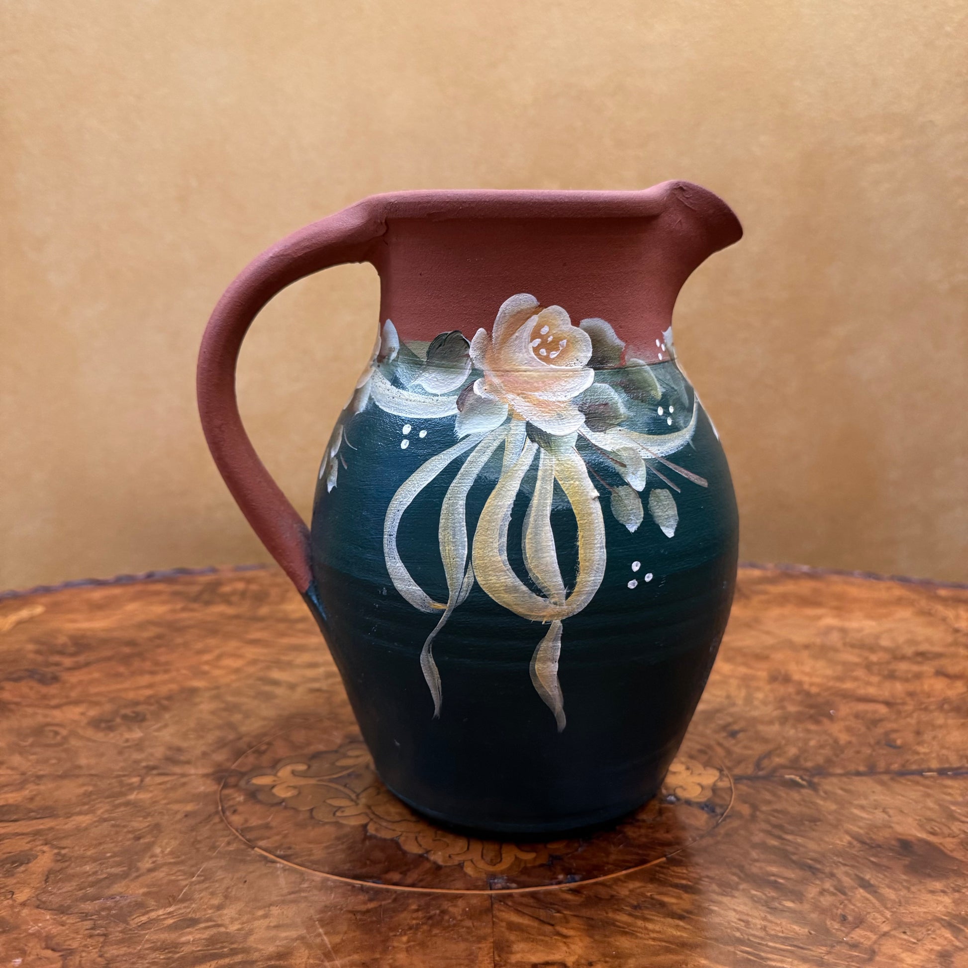 Terracotta Hand-Painted Jug