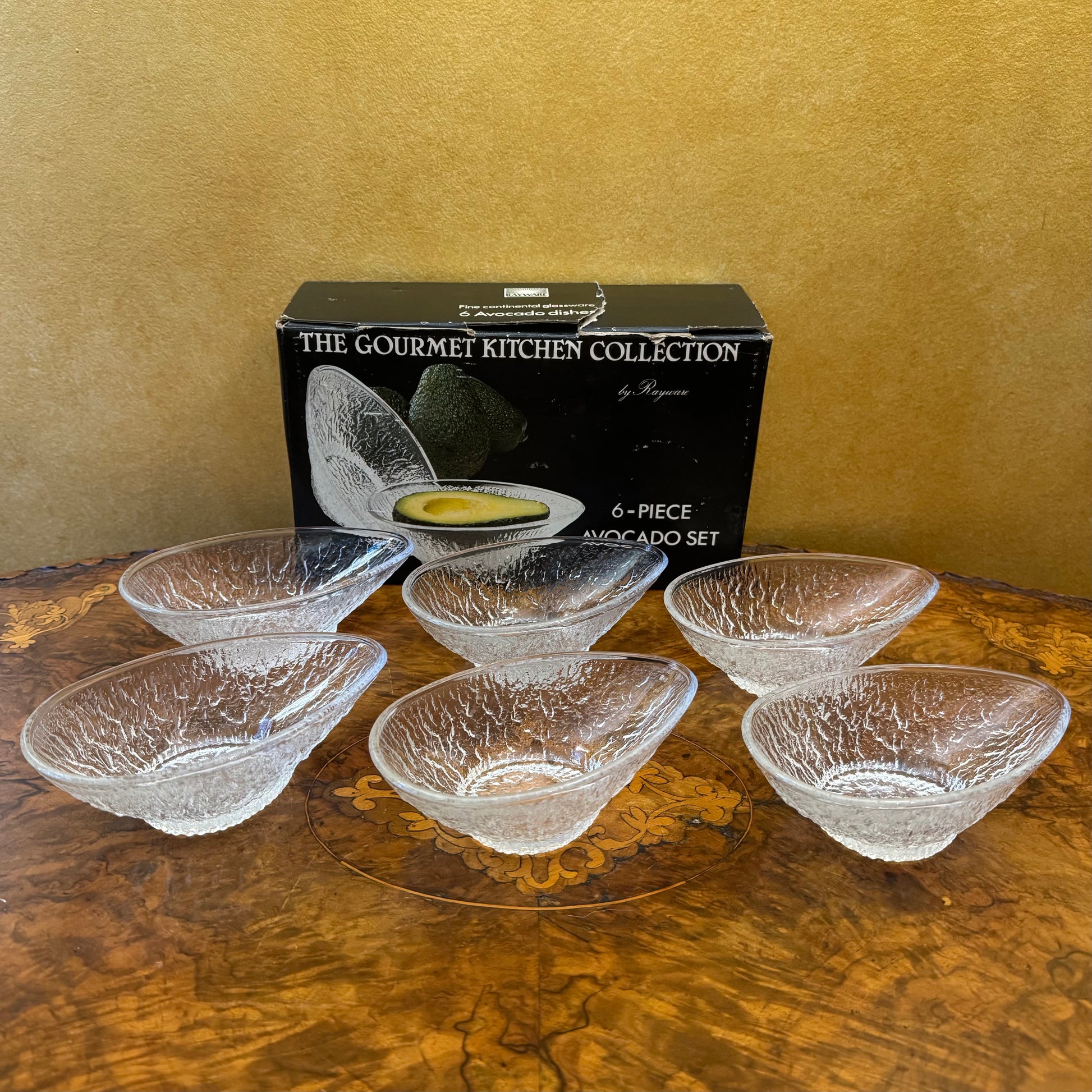 The Gourmet Kitchen Collection Italian Glass Avocado 