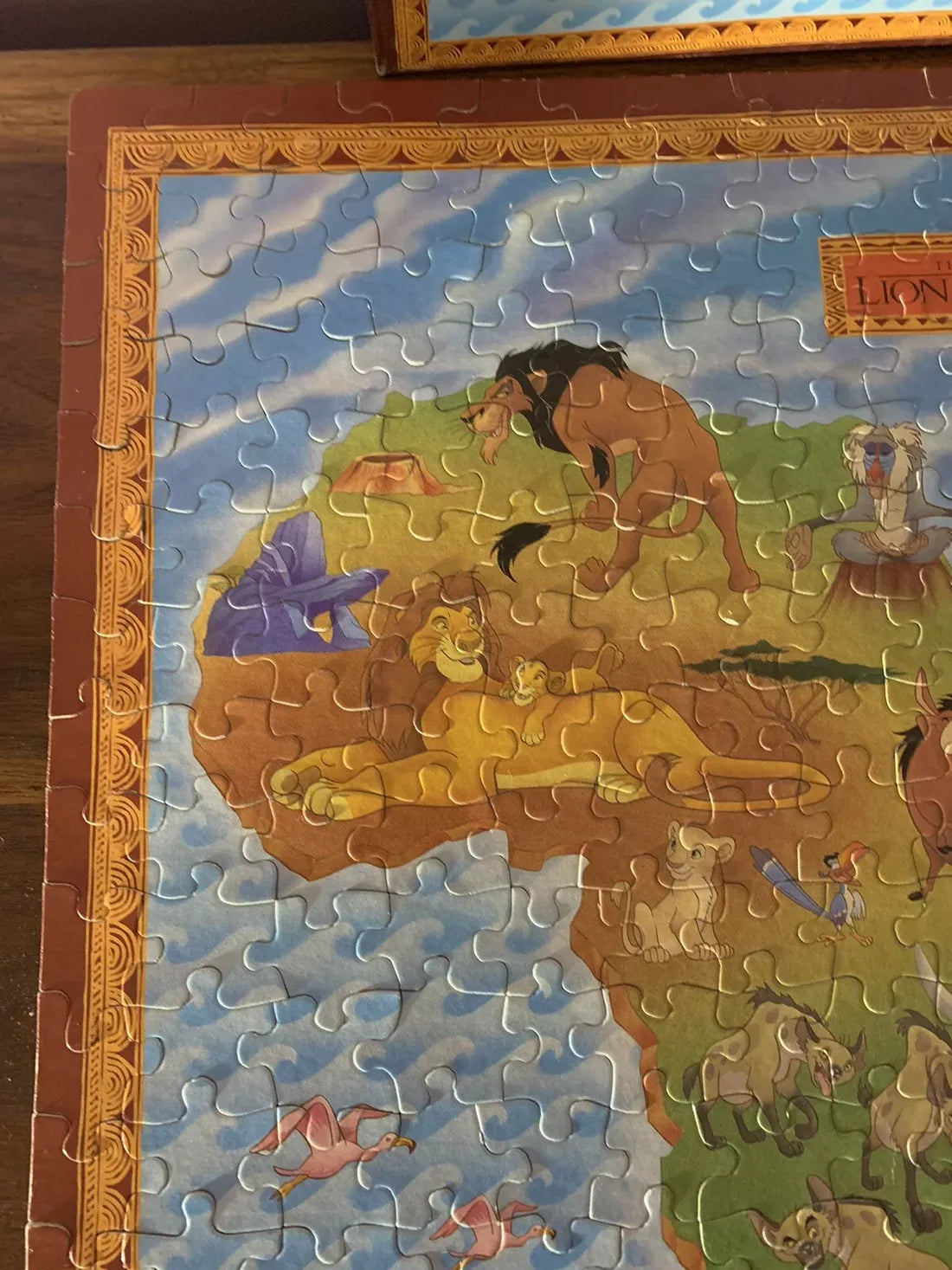 Vintage The Lion King 200 Pc Puzzle