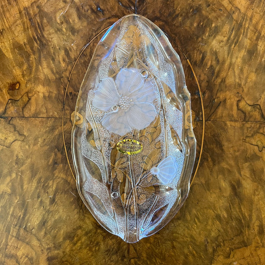 The Poppy Collection Crystal Leaf Dish 