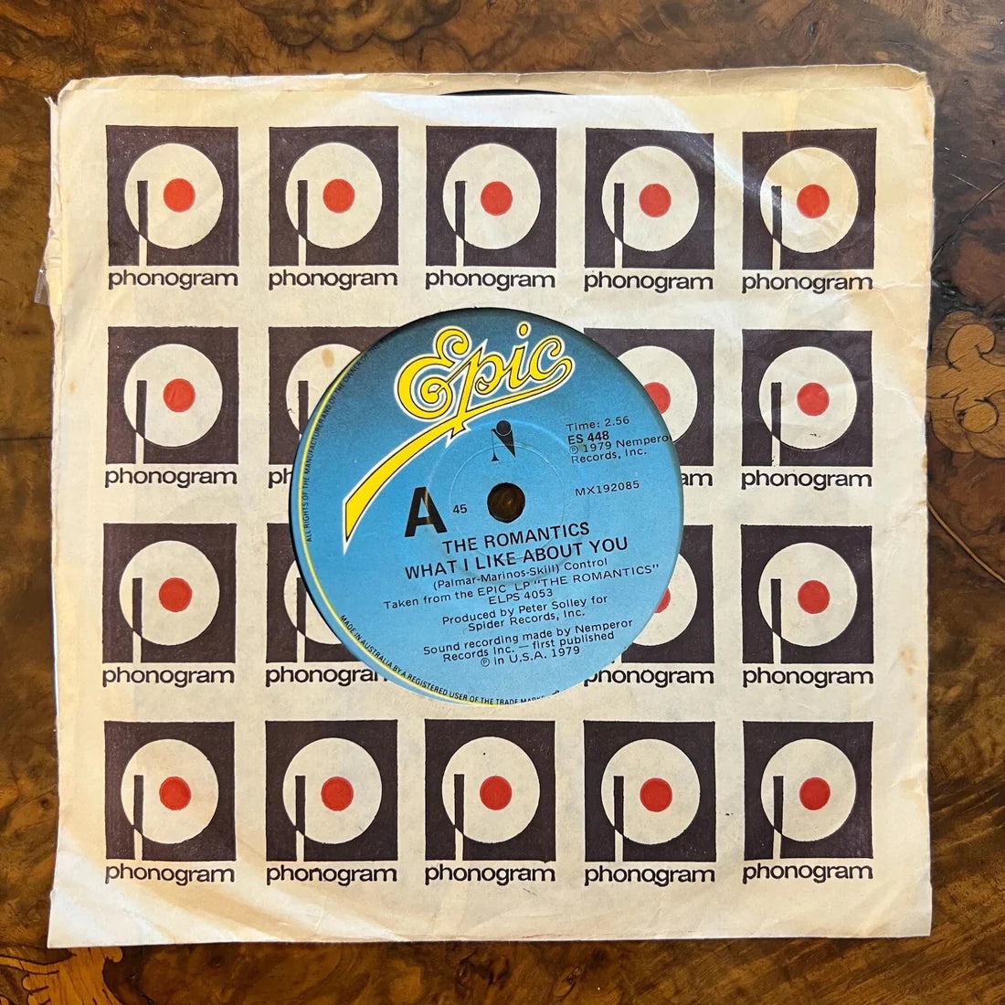 The Romantics First In Line/What I Like About You Record