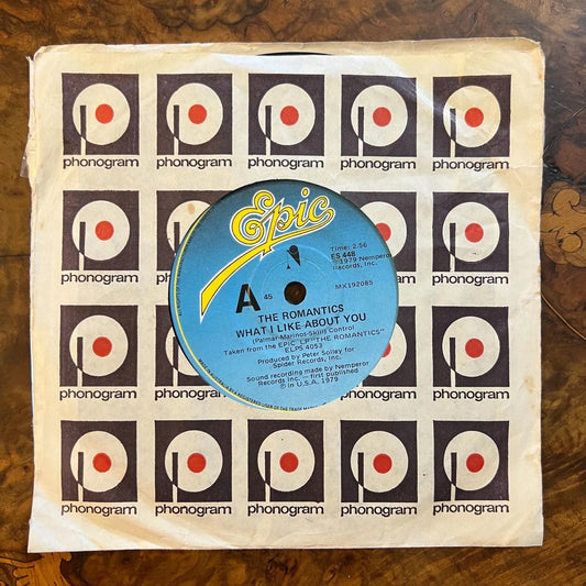 The Romantics First In Line/What I Like About You Record