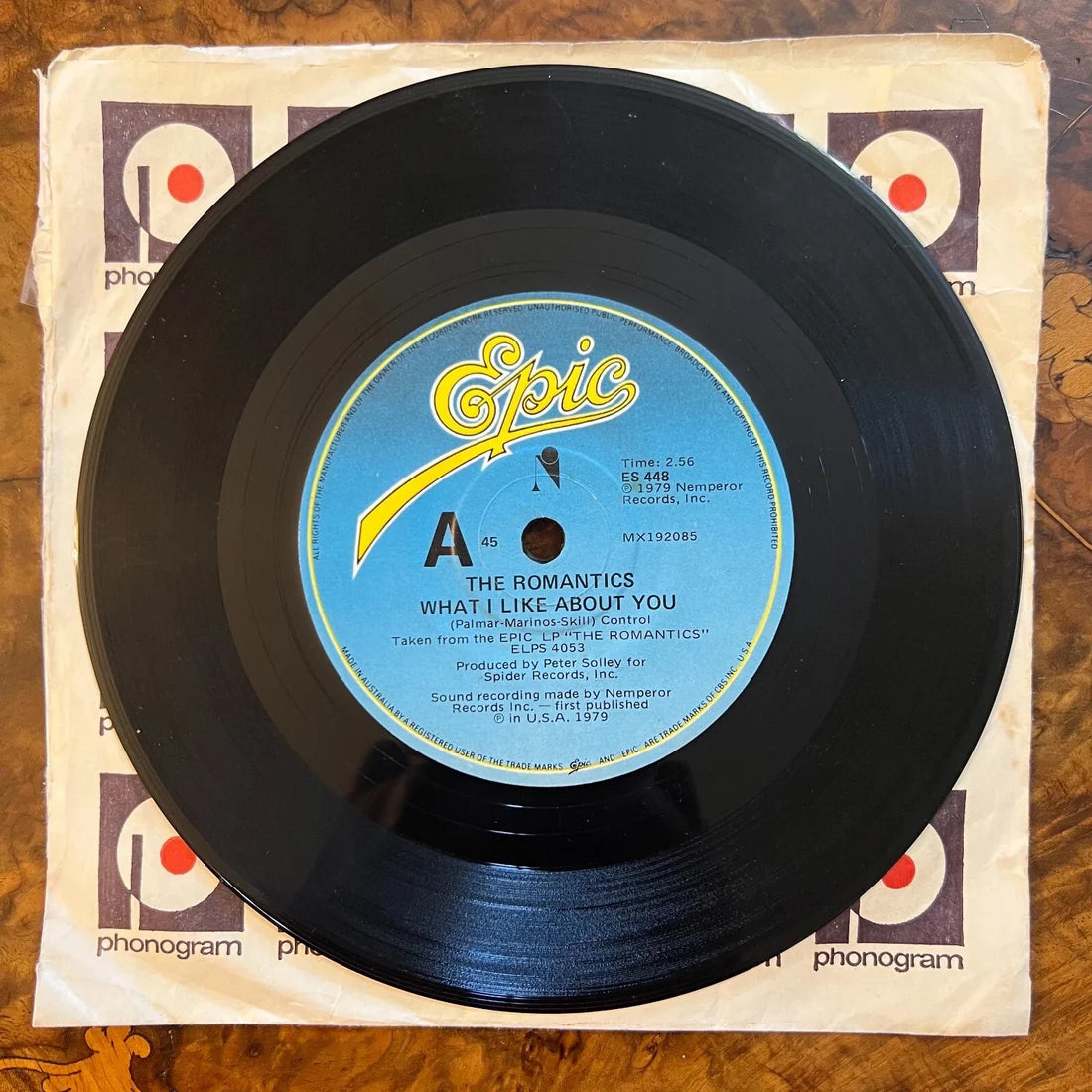 The Romantics First In Line/What I Like About You Record