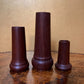 Three Hand Made Wooden Vase by EJH 1998