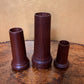 Three Hand Made Wooden Vase by EJH 1998