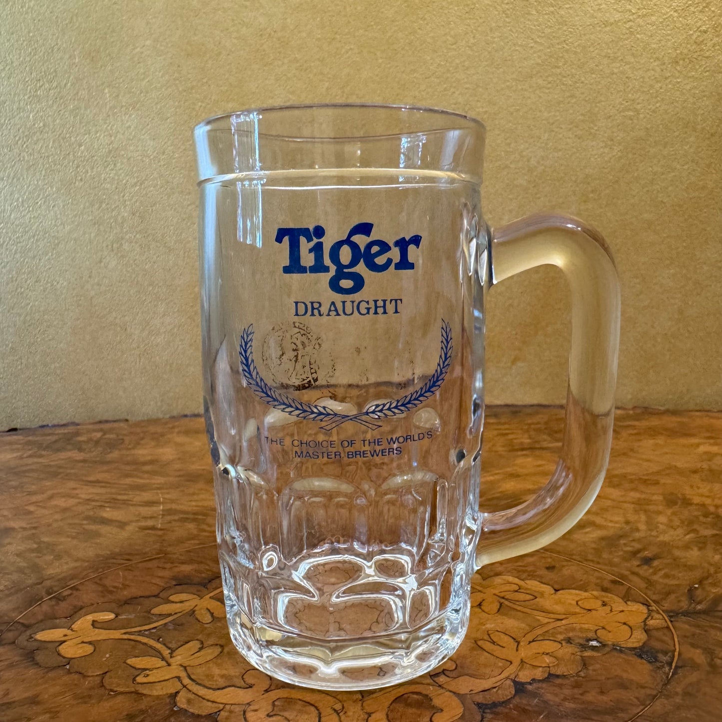 Tiger Draft Glass Beer Mug