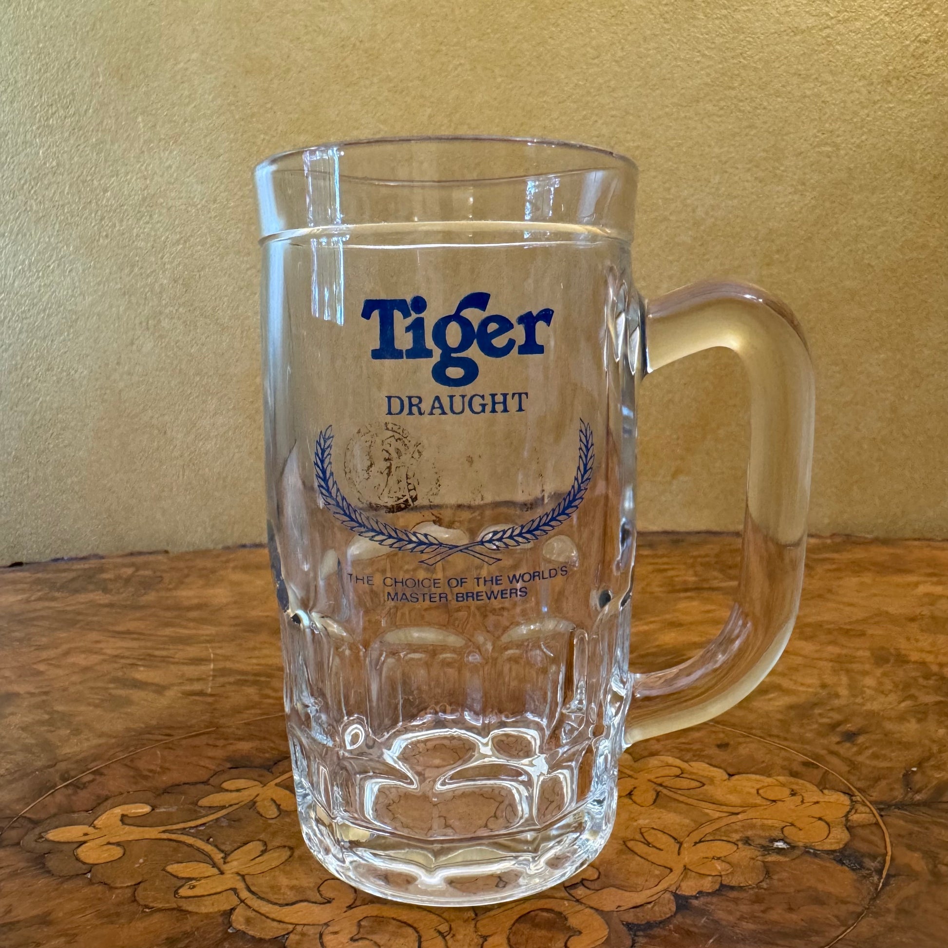 Tiger Draft Glass Beer Mug