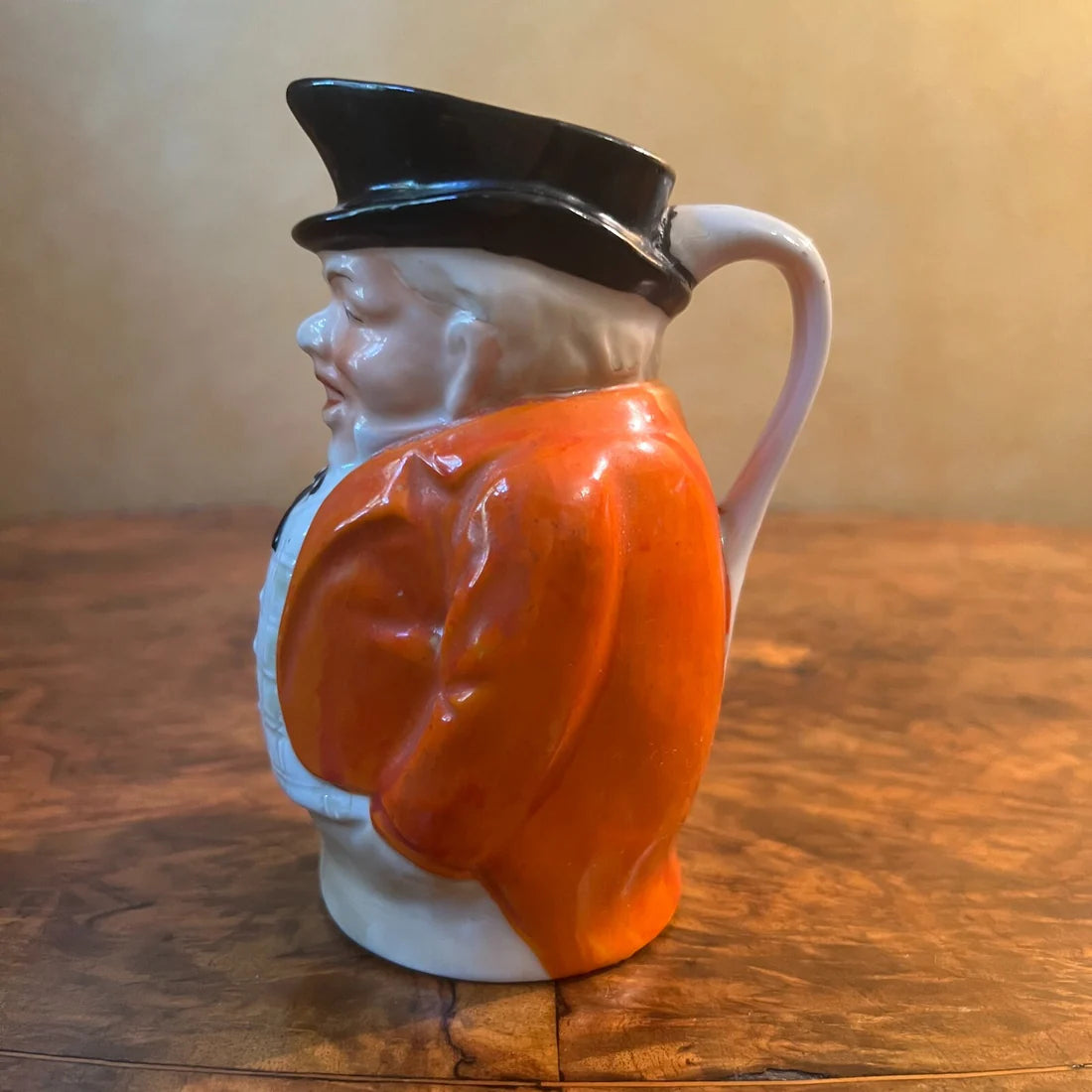 Vintage Orange Jacket Toby Jug