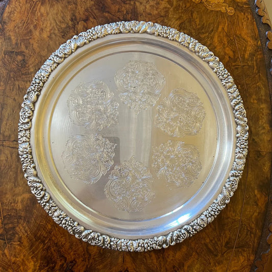 Tudor Plate Reproduction Silver Plate Tray