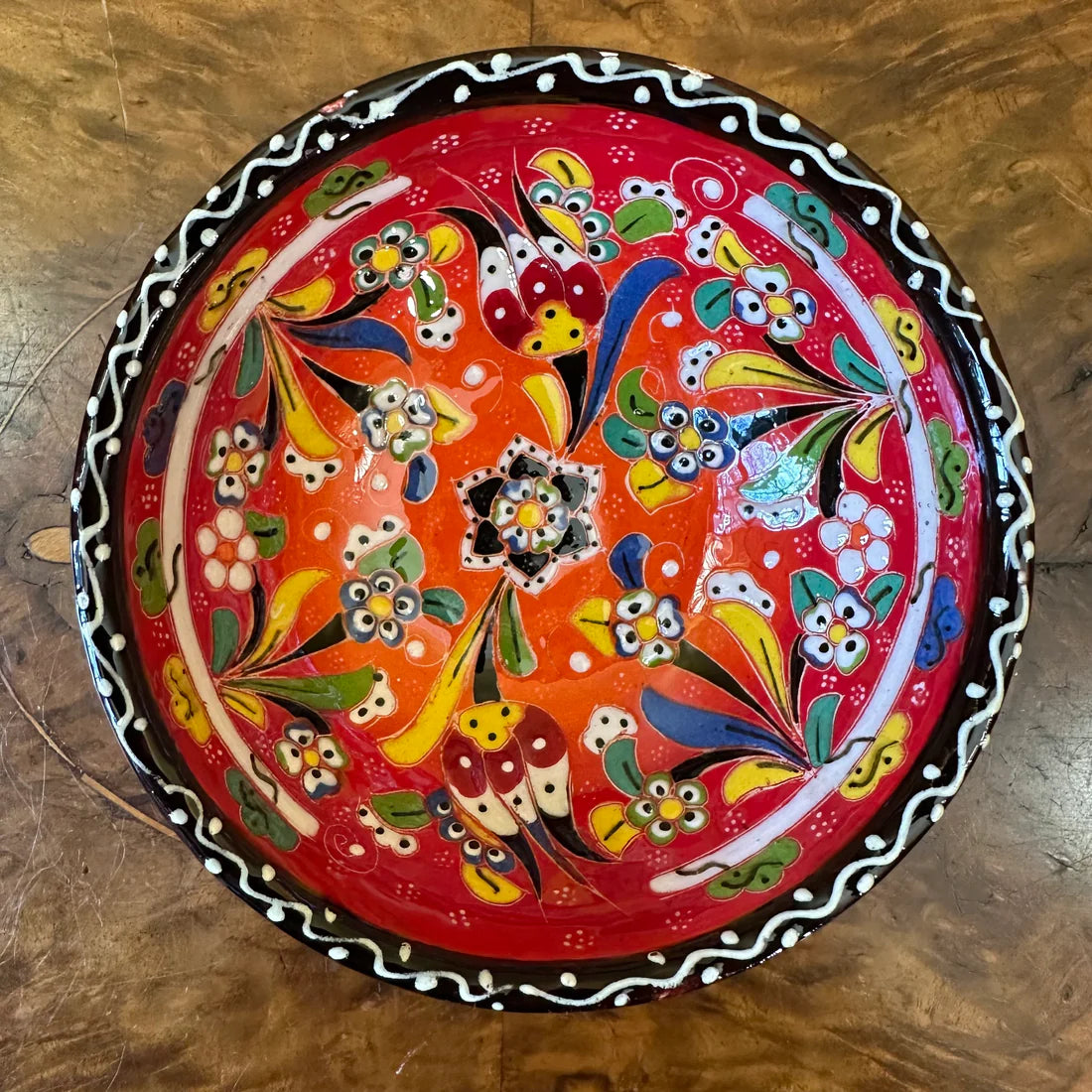Turkish Pottery Hand Made Colourful Small Bowl