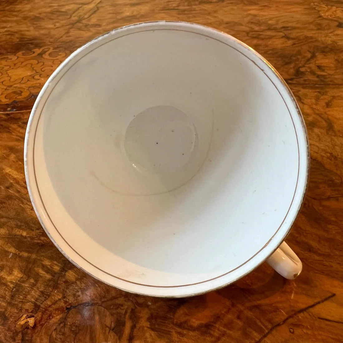 Vintage Tuscan Bird Print Tea Cup Trio Set