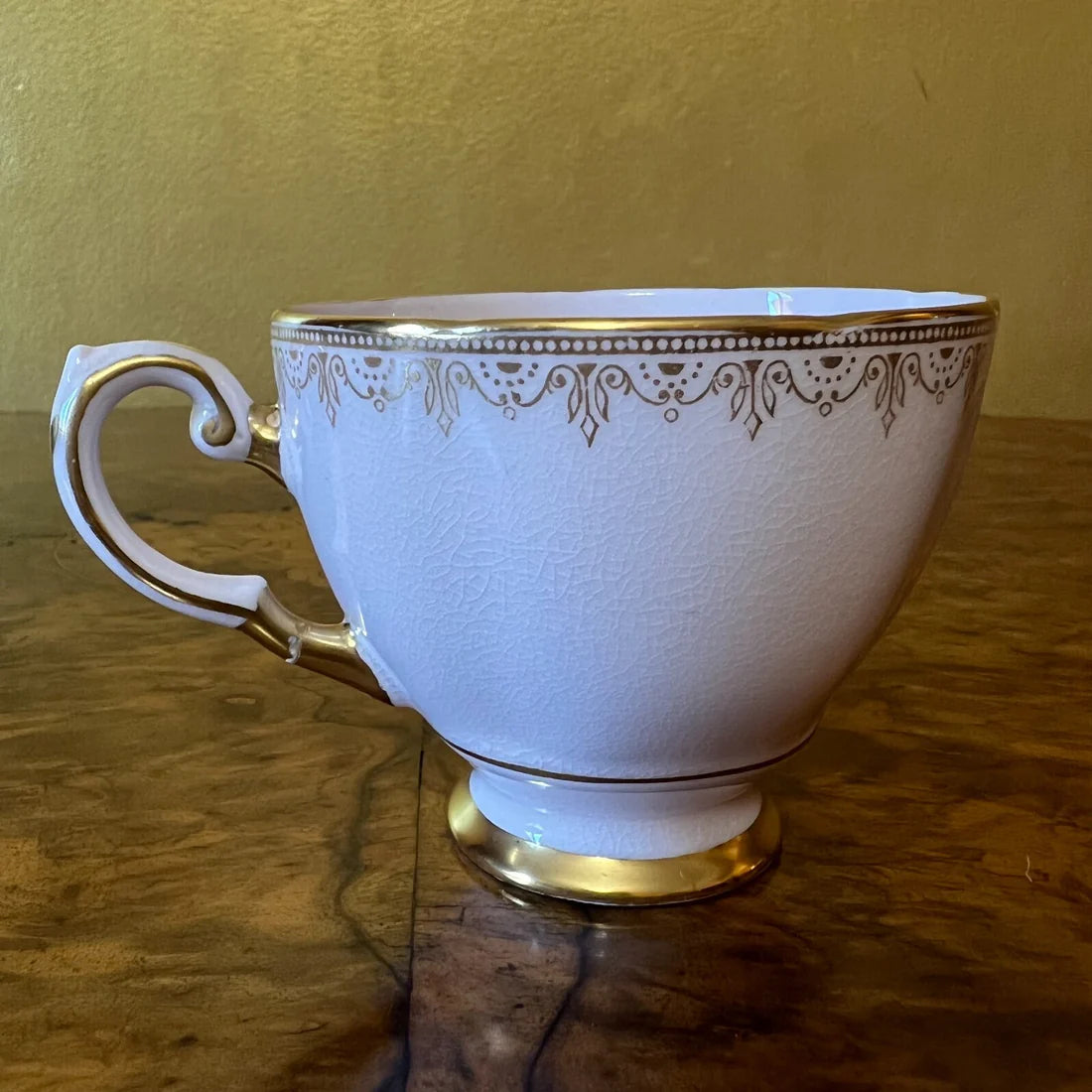 Vintage Tuscan Pink Gold Tea Cup & Saucer