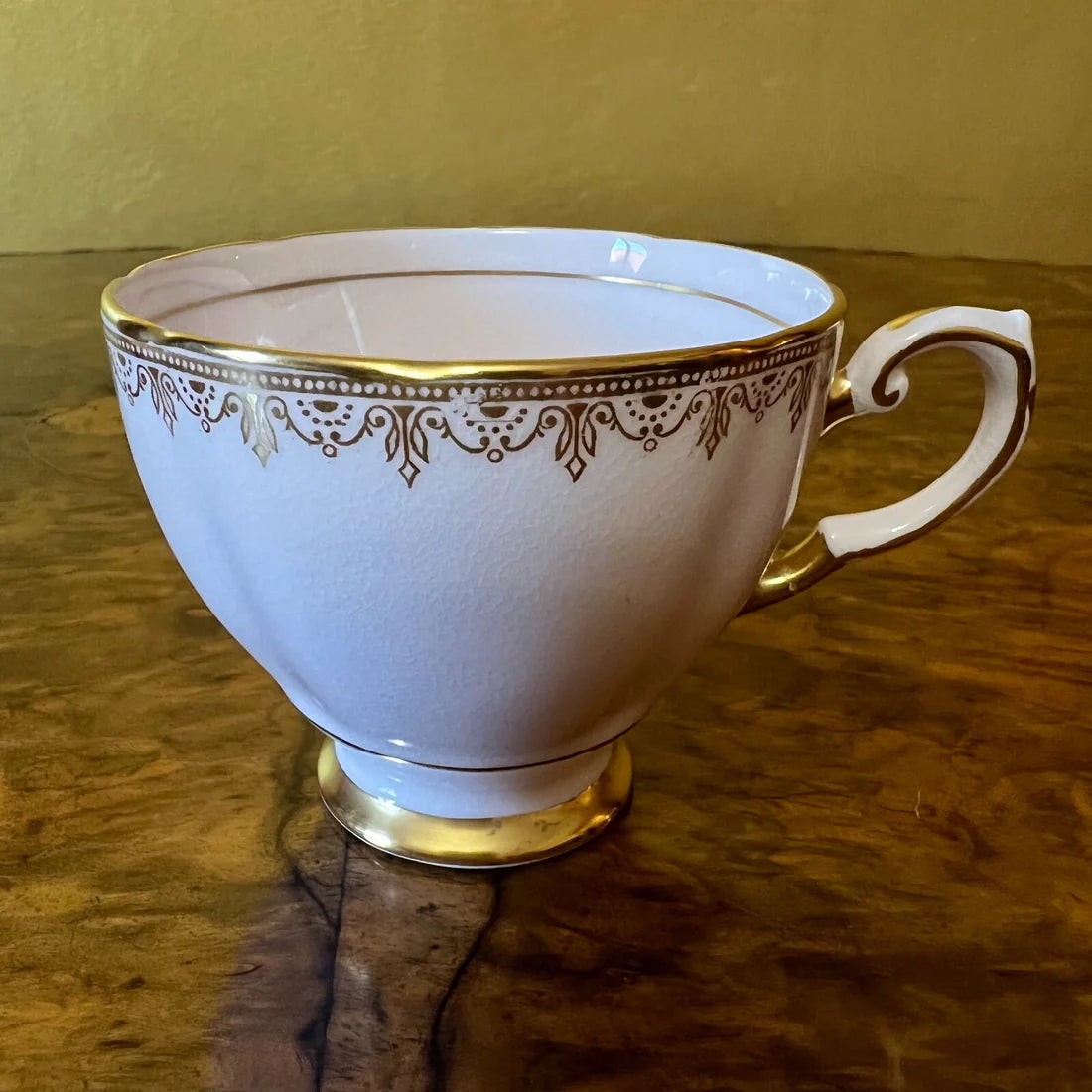 Vintage Tuscan Pink Gold Tea Cup & Saucer