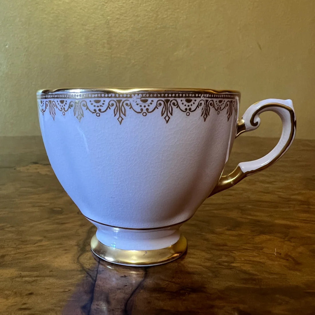 Vintage Tuscan Pink Gold Tea Cup & Saucer