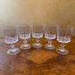 Vertical Cut Elegant Crystal Small Wine Glasses Set