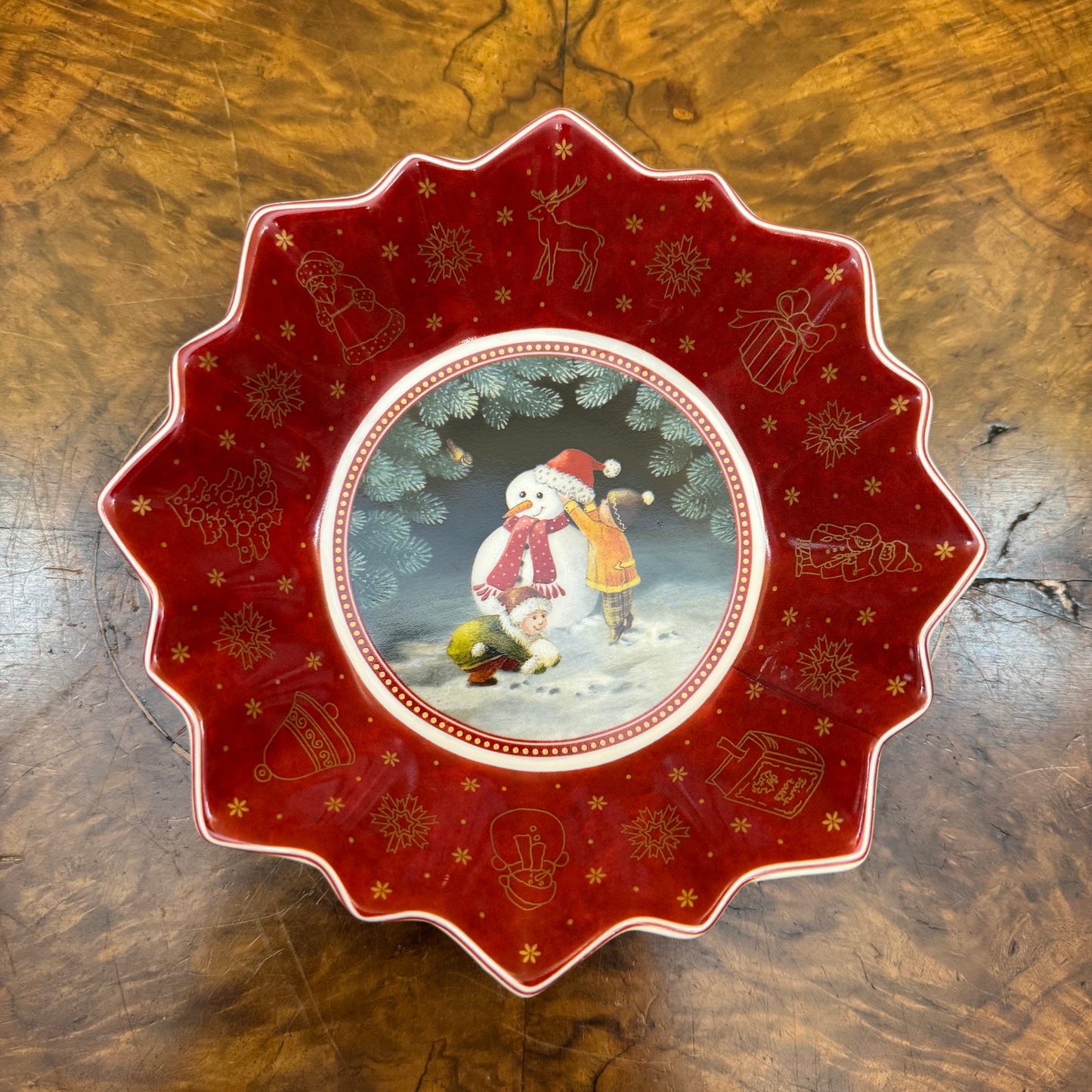Villeroy & Boch Toy's Fantasy Snow Man Trinket Bowl 