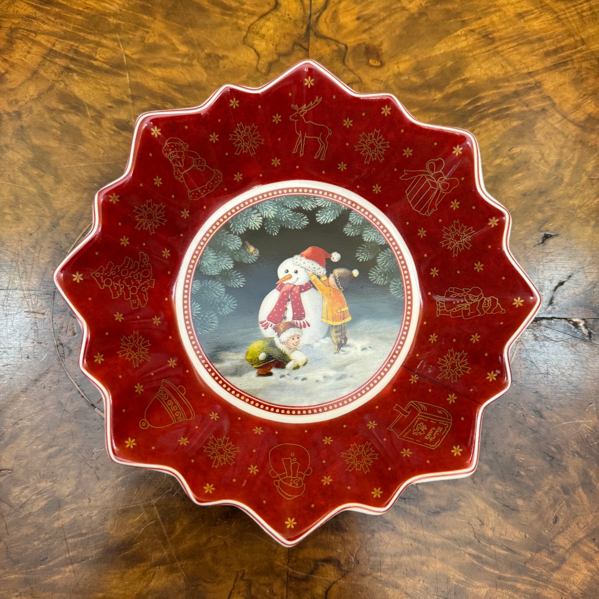 Villeroy & Boch Toy's Fantasy Snow Man Trinket Bowl 
