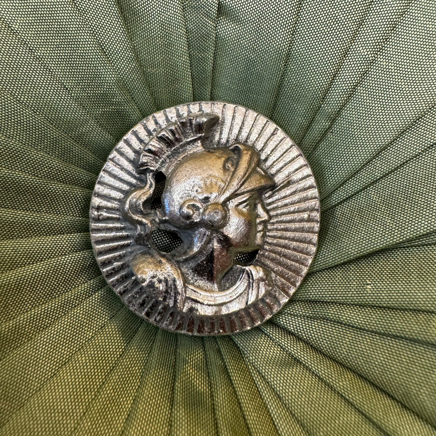 Vintag Trojan Warrior Metal Badge Pin