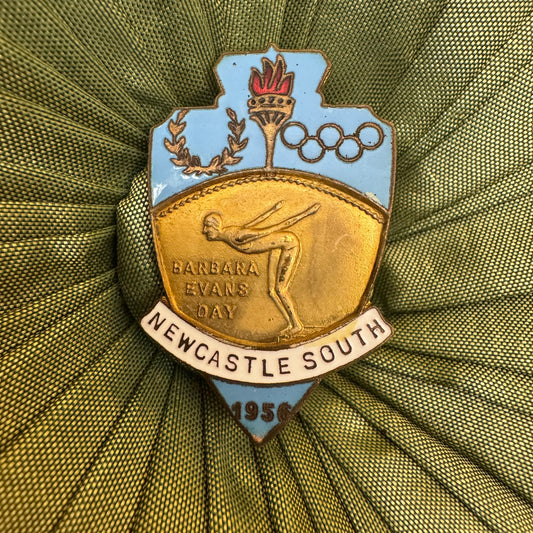 Vintage 1956 Olympic Games Commemorative Badge Pin