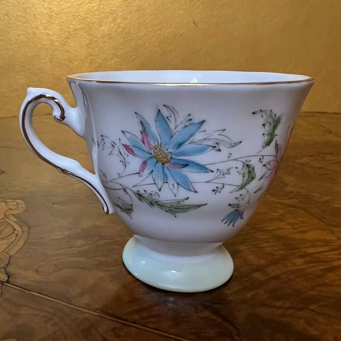 Vintage 1960s Royal Grafton Summer's Day Small Tea Cup & Saucer Set Of 6