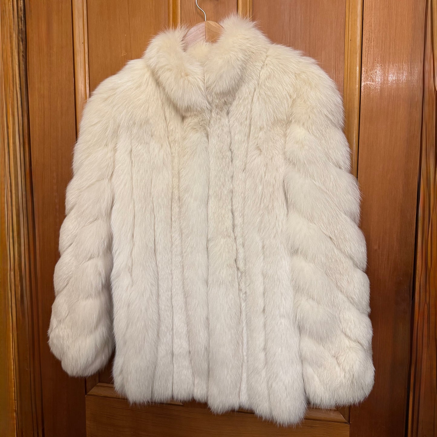Vintage 1980s Saga Fox Fur Mid Length Coat