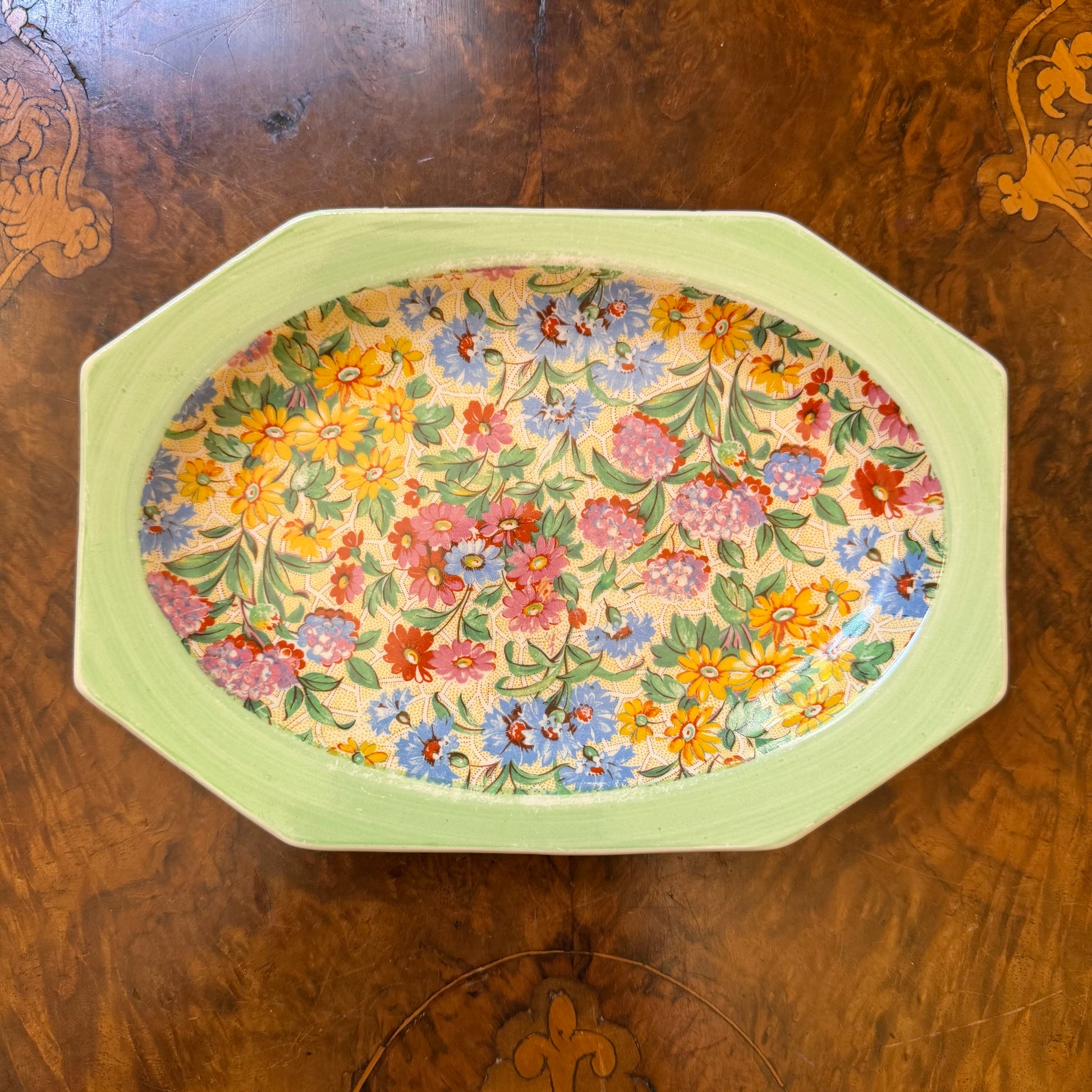 Vintage A J Wilkinson Floral Print Small Serving Dish 