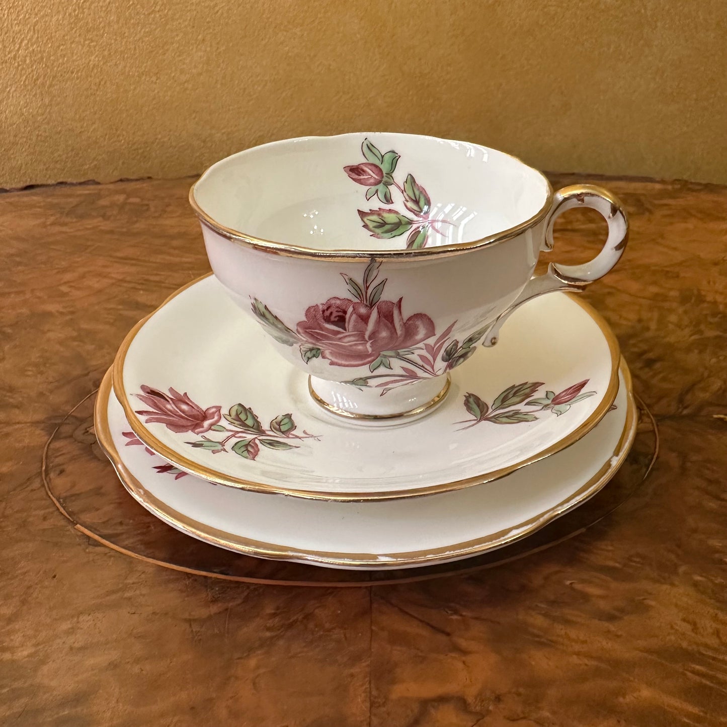 Vintage Adderley Lawley Tea Cup Trio