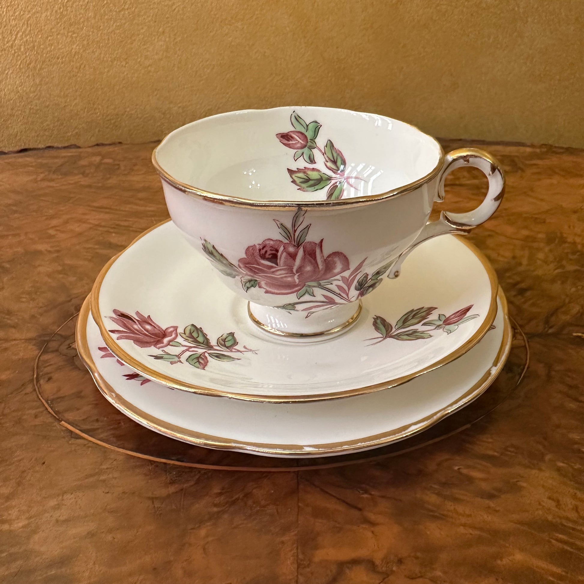 Vintage Adderley Lawley Tea Cup Trio