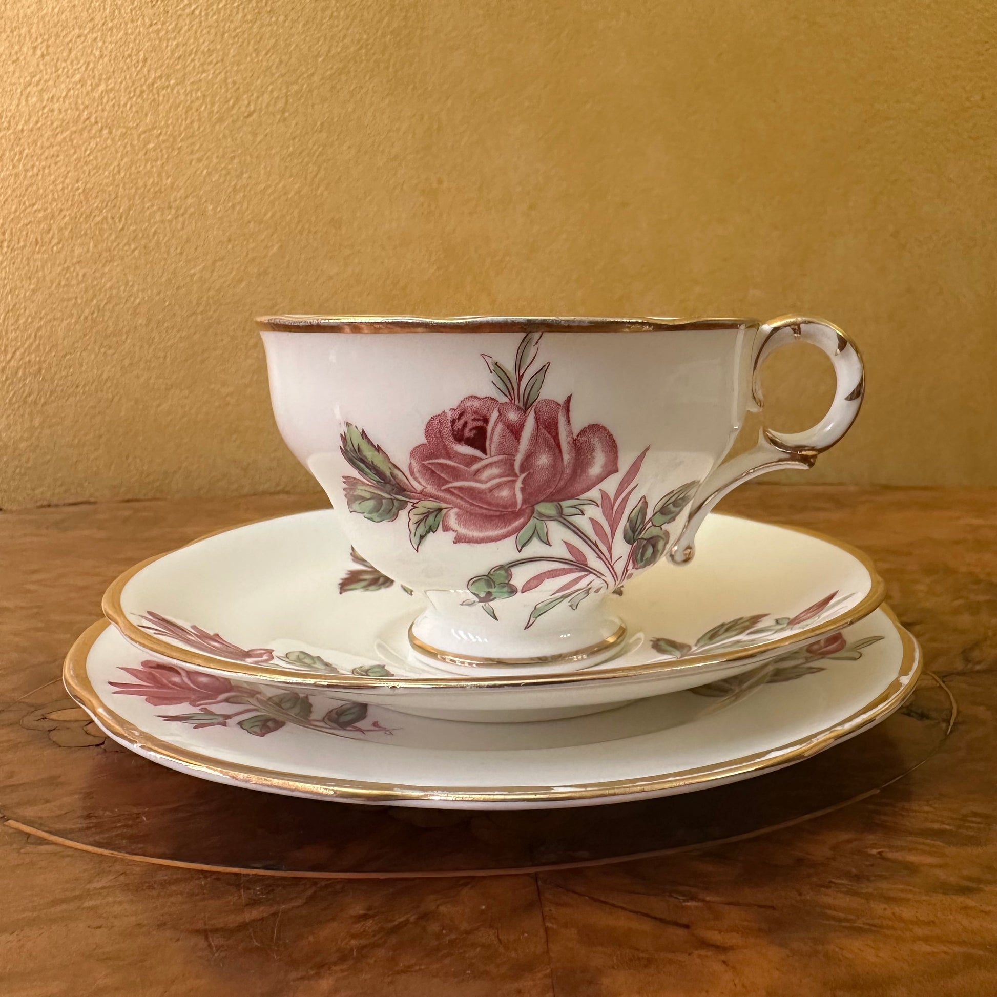 Vintage Adderley Lawley Tea Cup Trio Set 