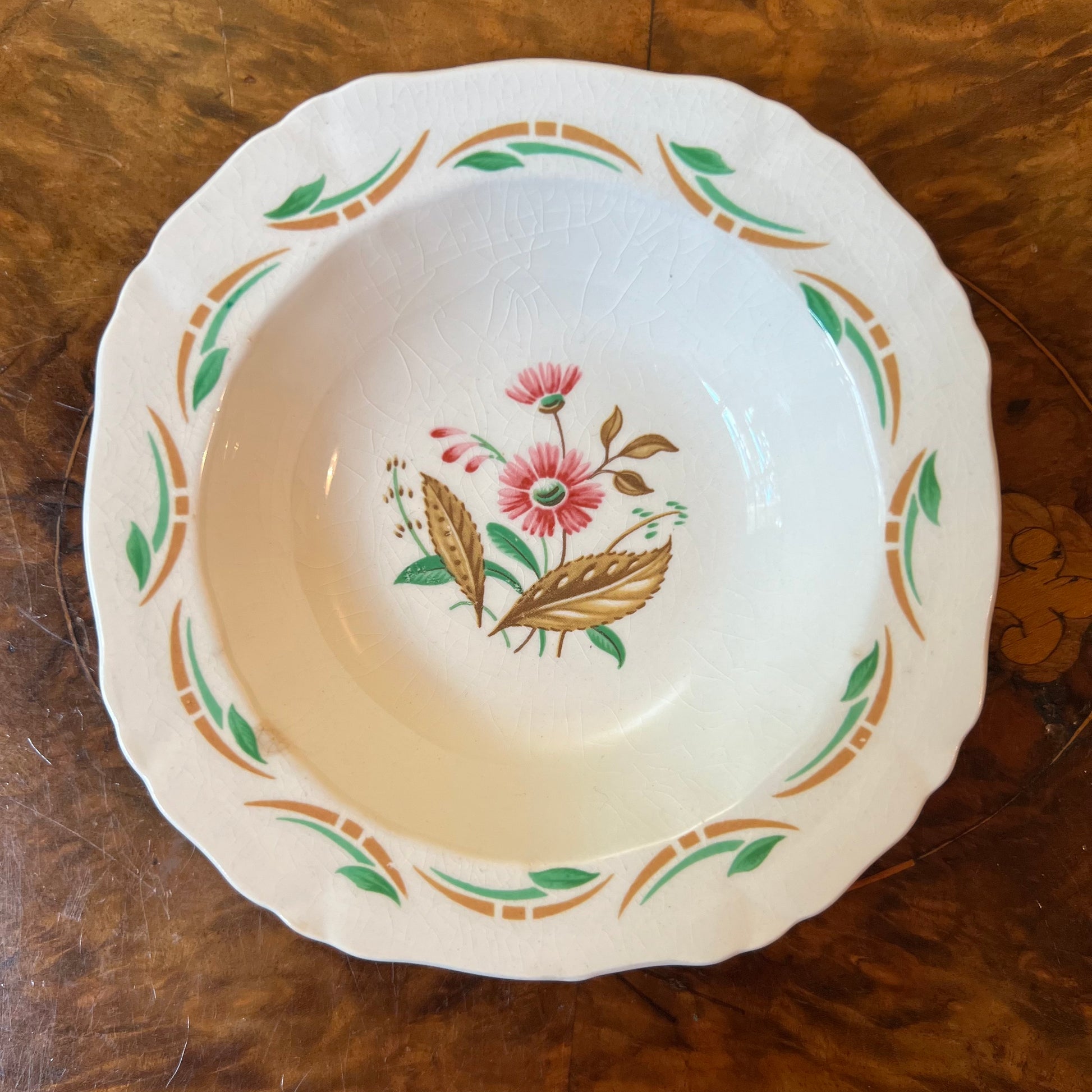 Vintage Alfread Meakin Floral Small Dessert Bowl