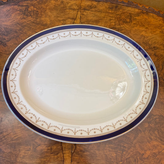 Vintage Alfred Meakin Bleu De Roi Large Platter
