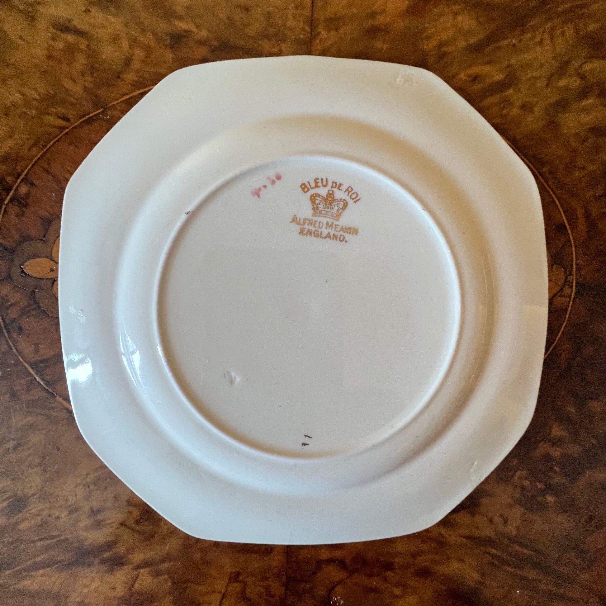 Vintage Alfred Meakin Bleu De Roi Square Side Plate  