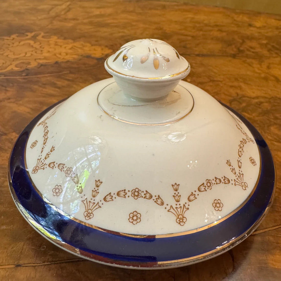 Vintage Alfred Meakin Bleu De Roi Teapot