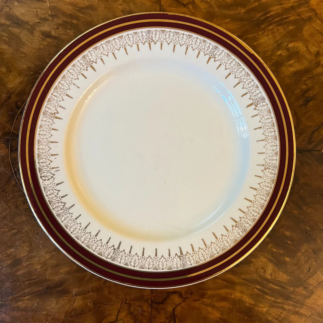 Vintage Alfred Meakin Gold Maroon Side Plate