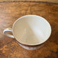 Vintage Alfred Meakin Suzanne Burgundy Gold Print Cup with Crack