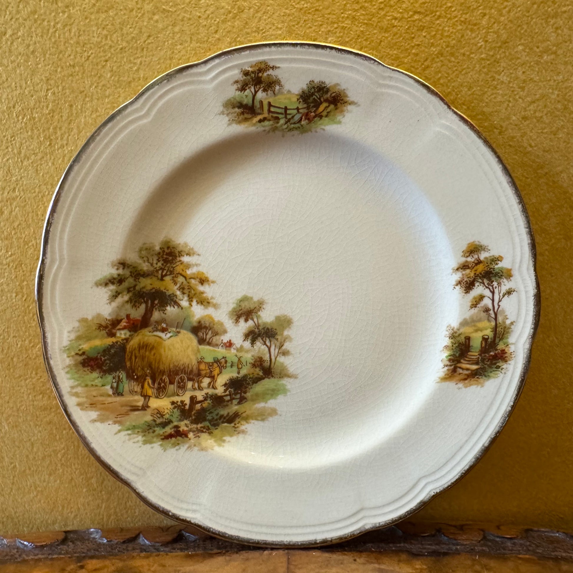 Vintage Alfred Meakin The Hayride Side Plate 