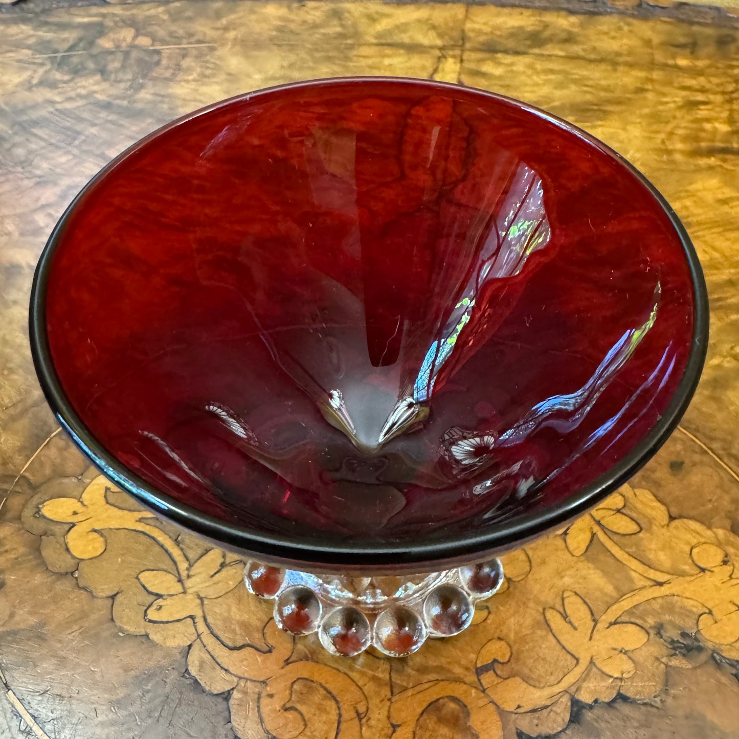 Vintage Anchor Hocking Ruby Red Boopie Sherbet/Dessert