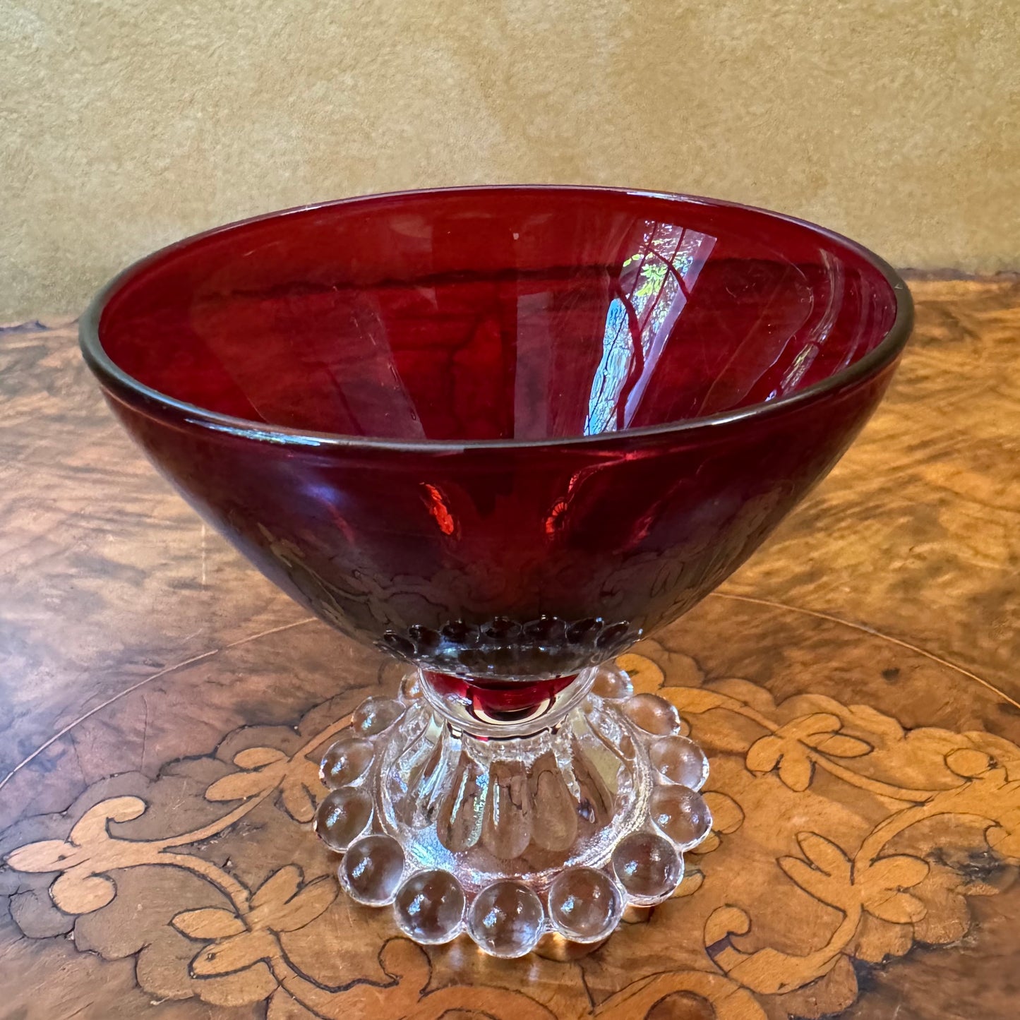 Vintage Anchor Hocking Ruby Red Boopie Sherbet/Dessert Cup