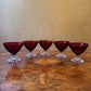 Vintage Anchor Hocking Ruby Red Boopie'Sherbet/Dessert Cups