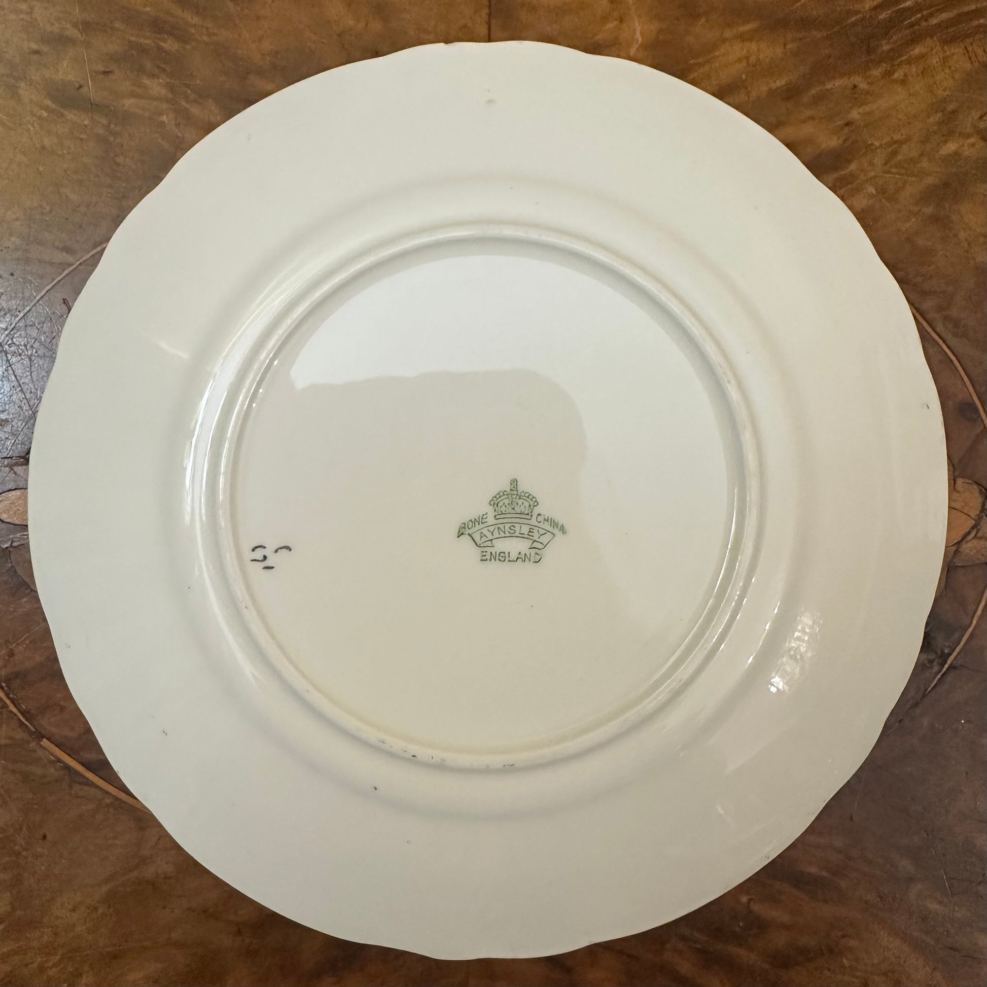Vintage Aynsley Burgundy and Gold SidePlate
