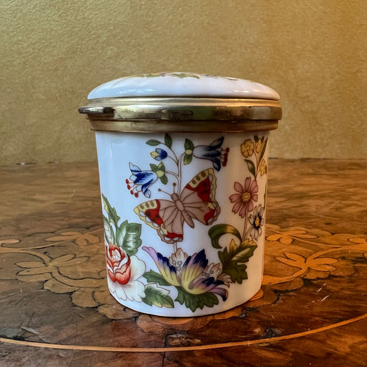 Vintage Aynsley Cottage Garden Trinket Box 