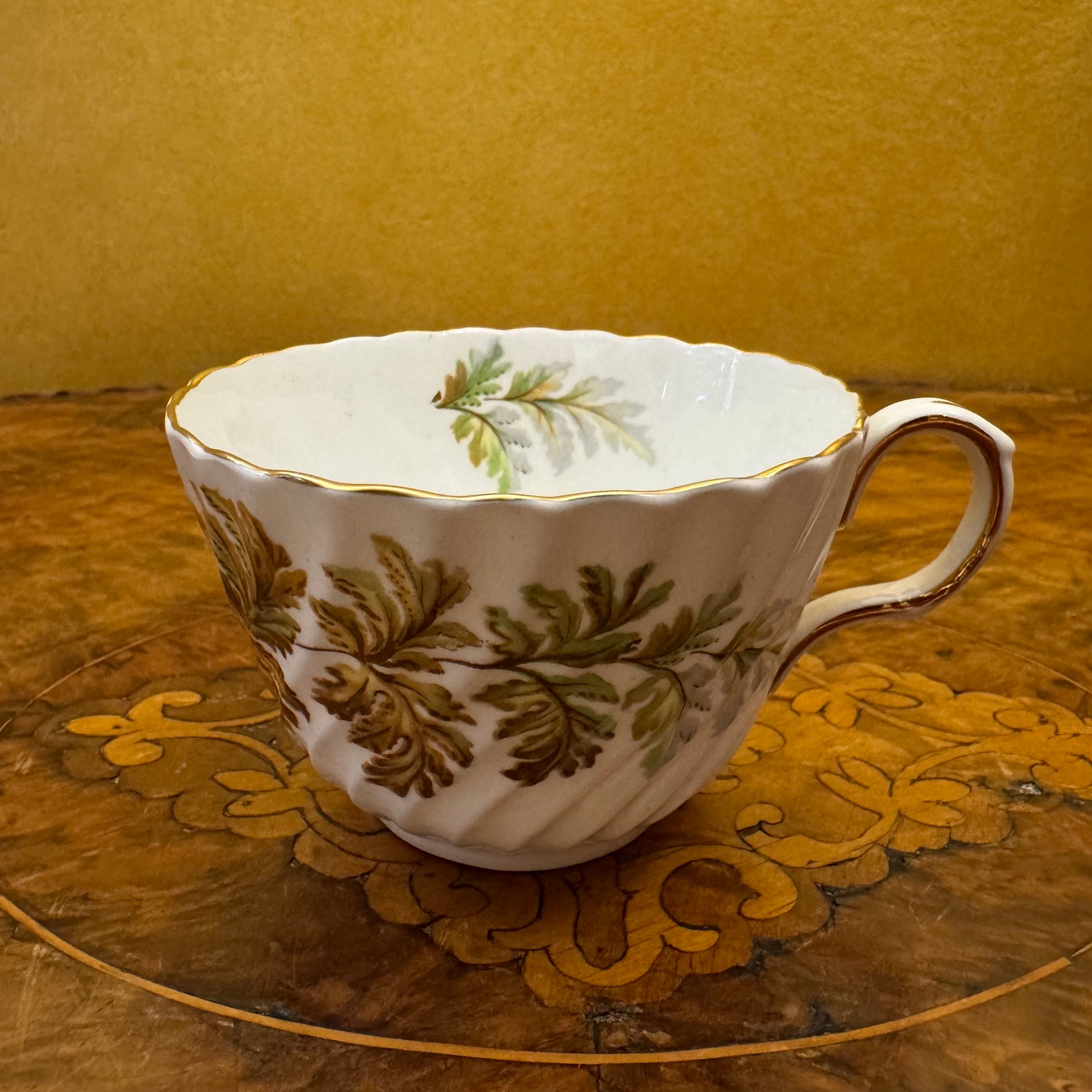 Vintage Aynsley Leaves Cup 