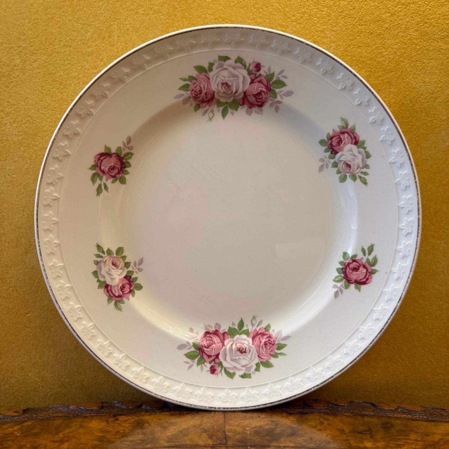 Vintage Aynsley Pink Rose Dinner Plate  