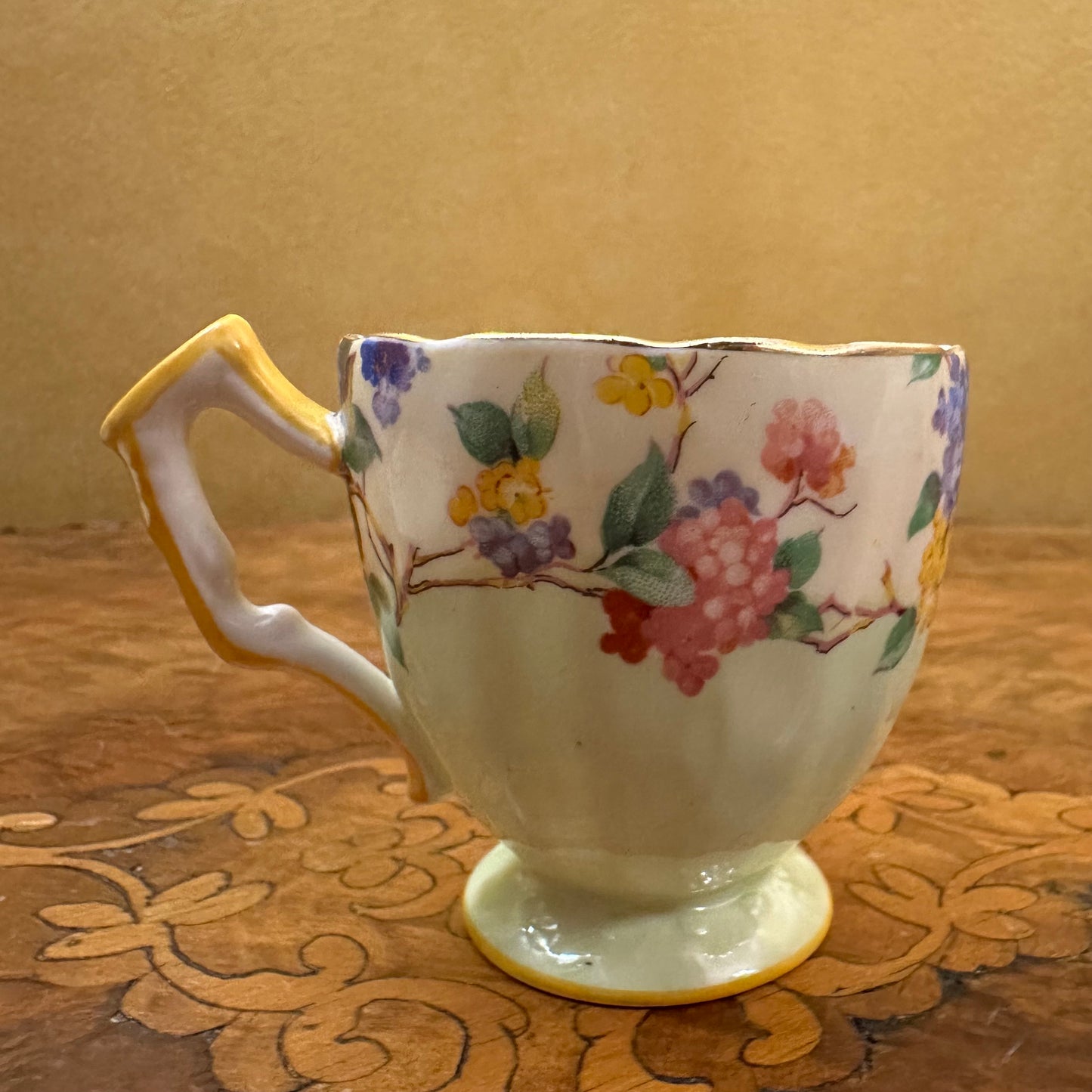 Vintage Aynsley Summer Flowers Demitasse Cup 