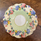 Vintage Aynsley Summer Flowers Demitasse Saucer 