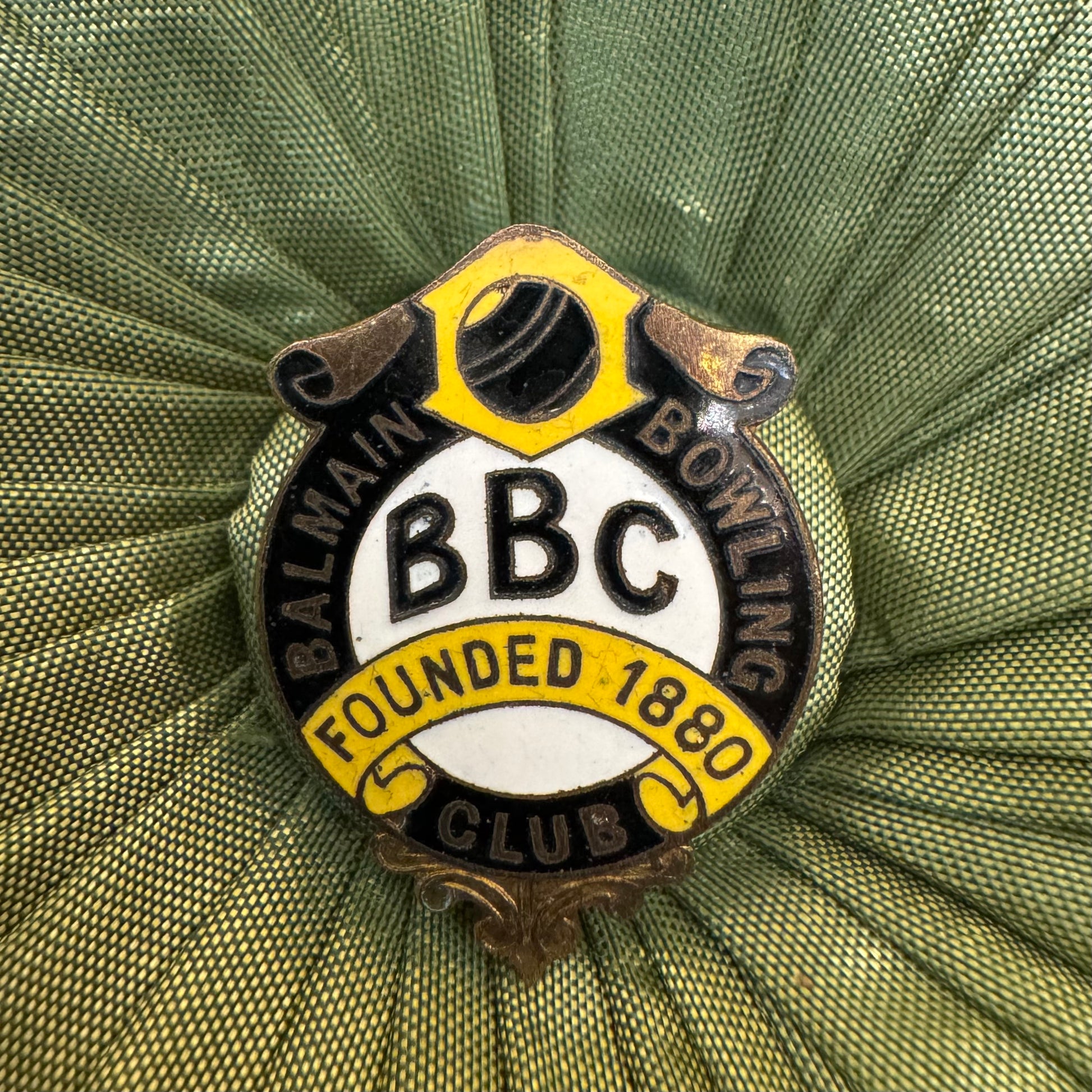 Vintage Balmain Bowling Club Badge Pin 
