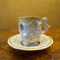 Vintage Barlow R Capodimonte Demitasse Coffee Cup & Saucer