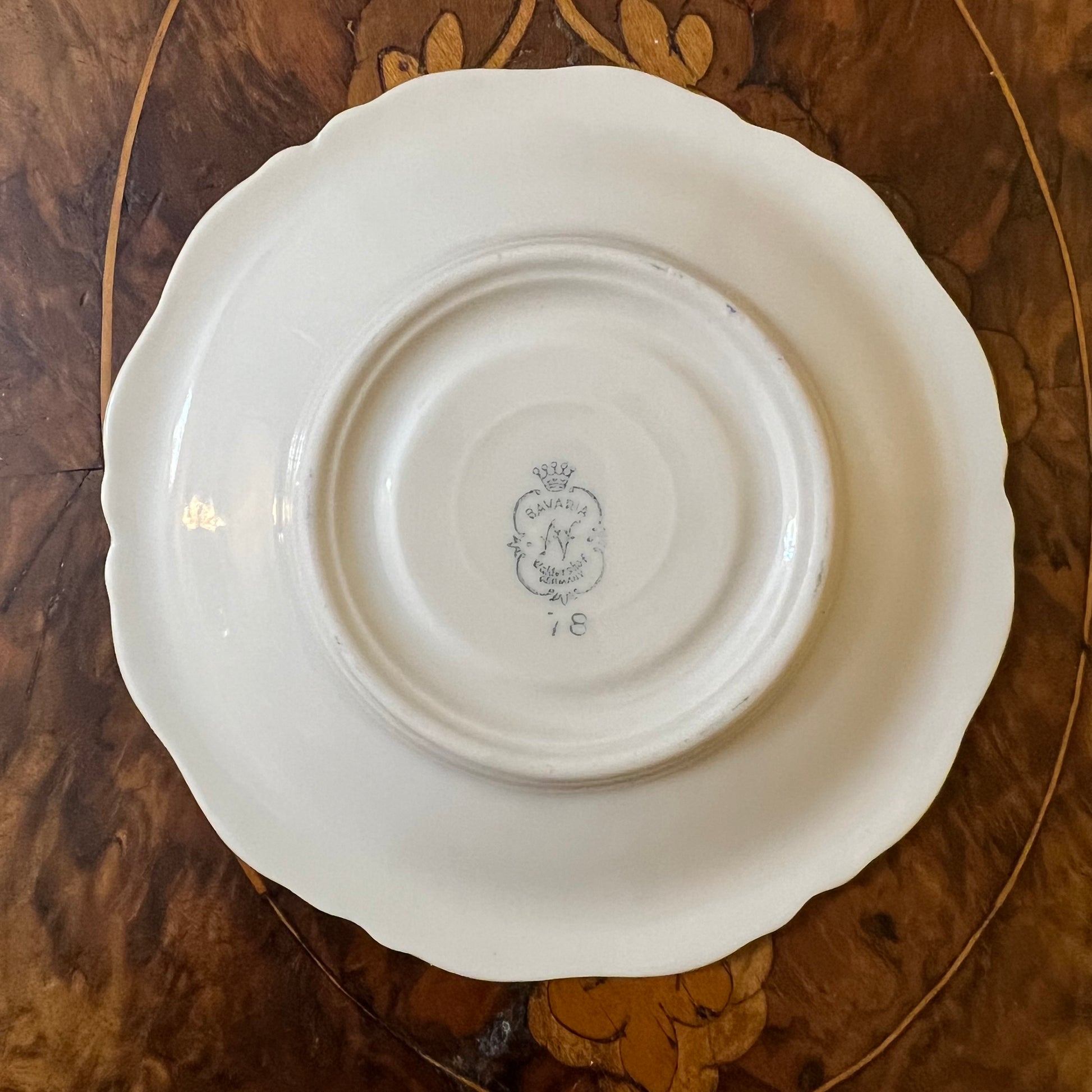 Vintage Bavaria Waldershof 22 Karat Gold Coffee Saucer