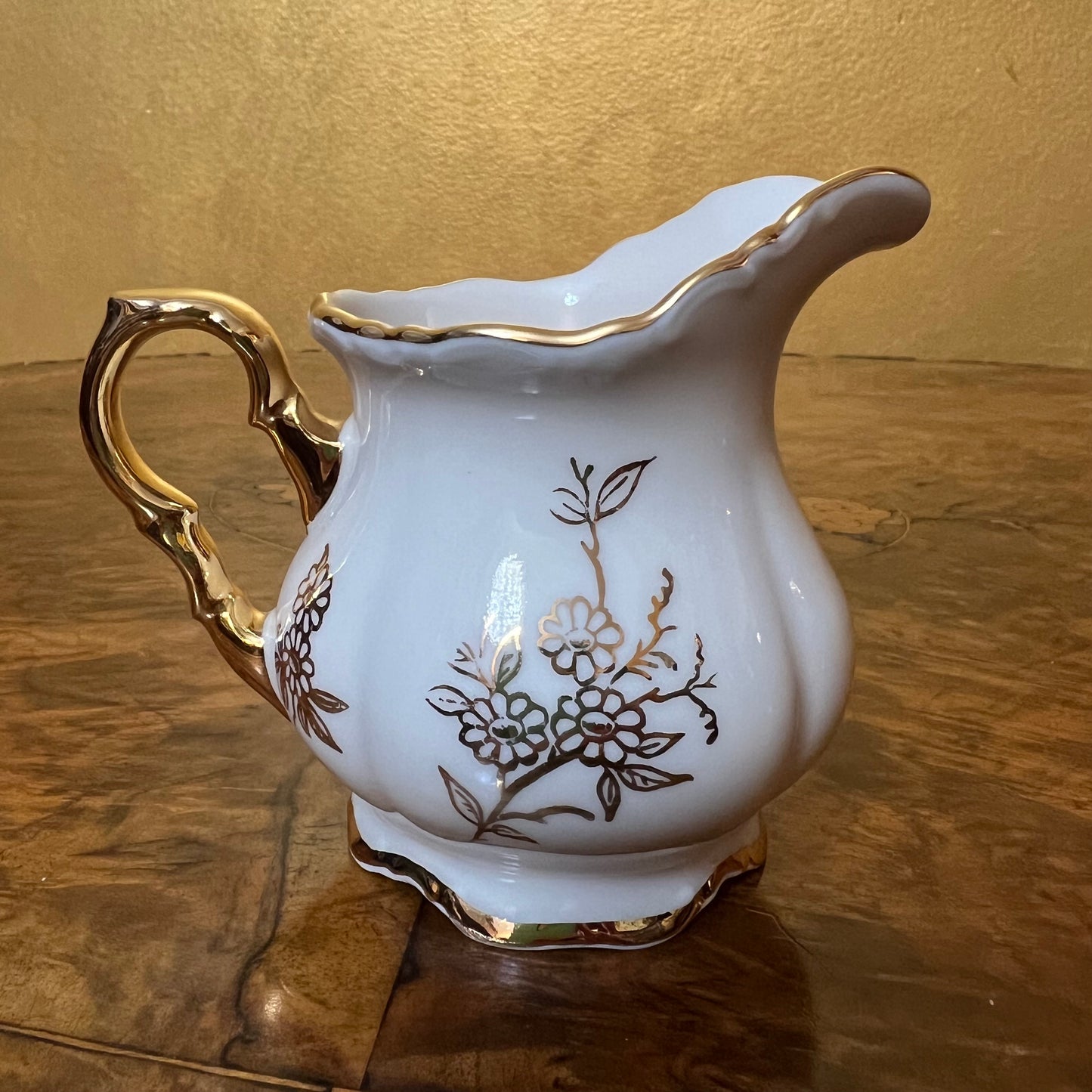 Vintage Bavaria Waldershof 22 Karat Gold Milk Jug
